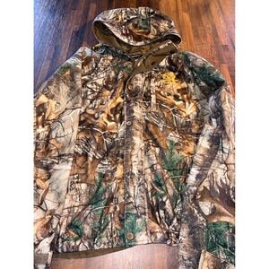 RealTree Camouflage Hooded Jacket Men's Size Medium Realtree Xtra Mossy Oak